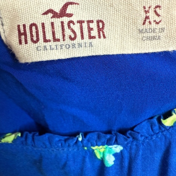 Hollister Blue and Yellow Floral Skater Dress - Picture 3 of 5